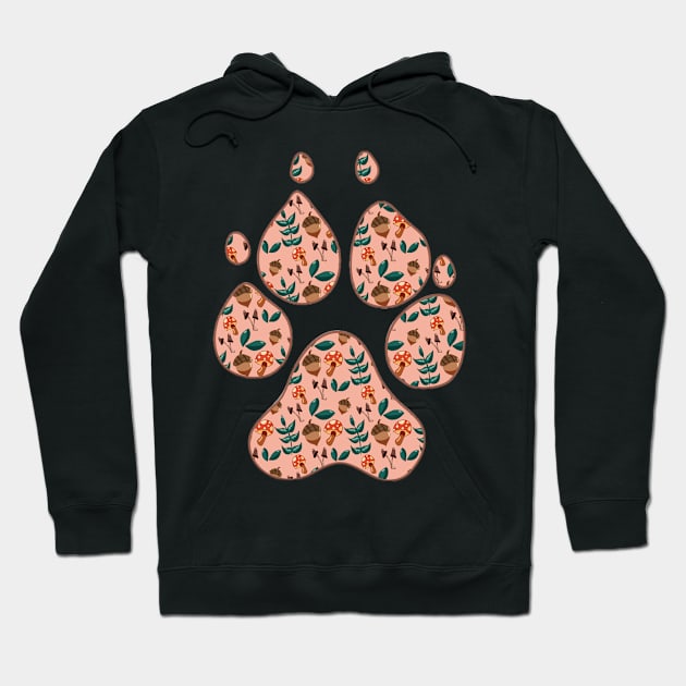 Cottage Core Paw Print Hoodie by Flicker Portraits